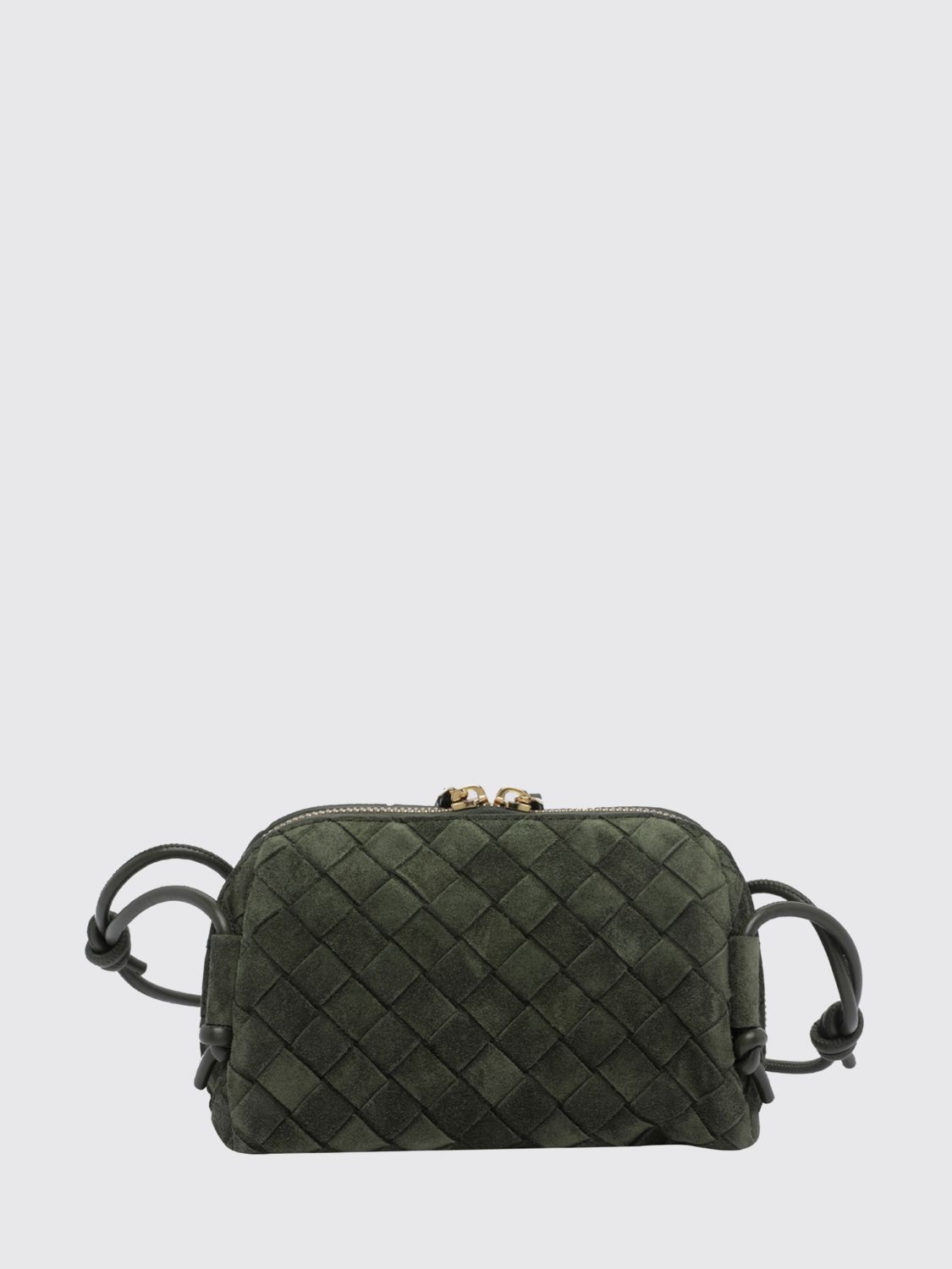 concert intrecciato suede leather mini bag