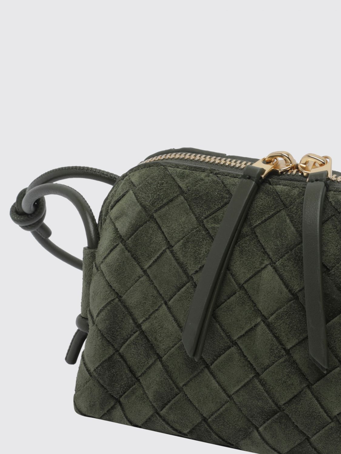 concert intrecciato suede leather mini bag