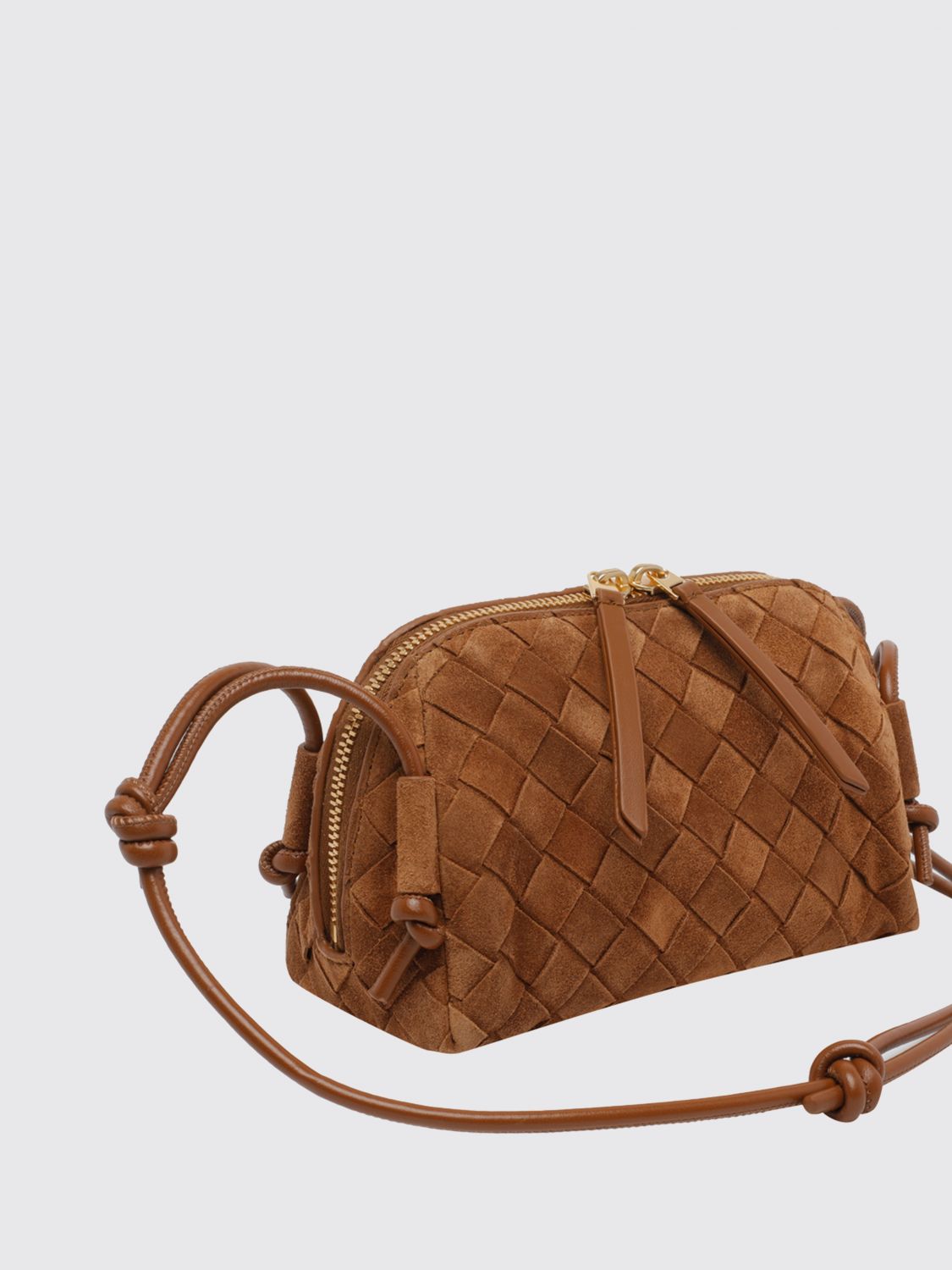 concert intrecciato suede leather mini bag