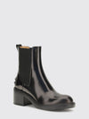 t timeless brushed leather chelsea boots with medium heel