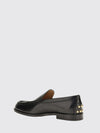 smooth leather loafers with t timeless logo and leather sole