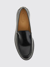smooth leather loafers with t timeless logo and leather sole