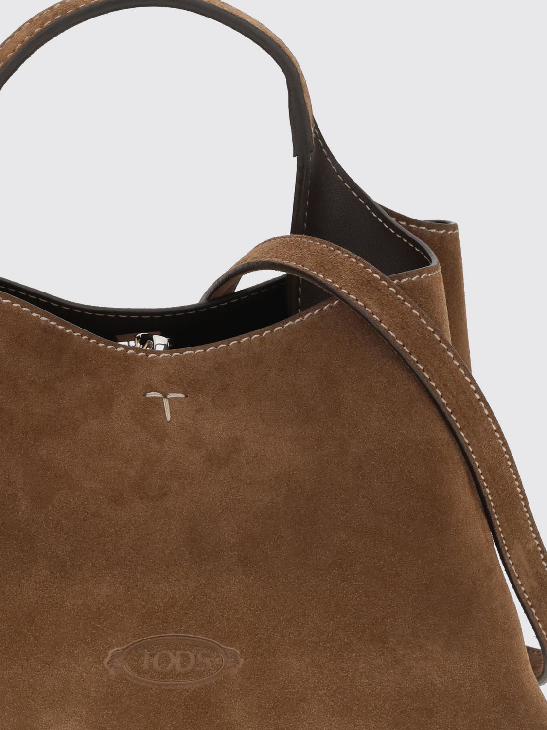 small calfskin handbag with removable shoulder strap