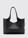 medium hammered leather shoulder bag with hook closure
