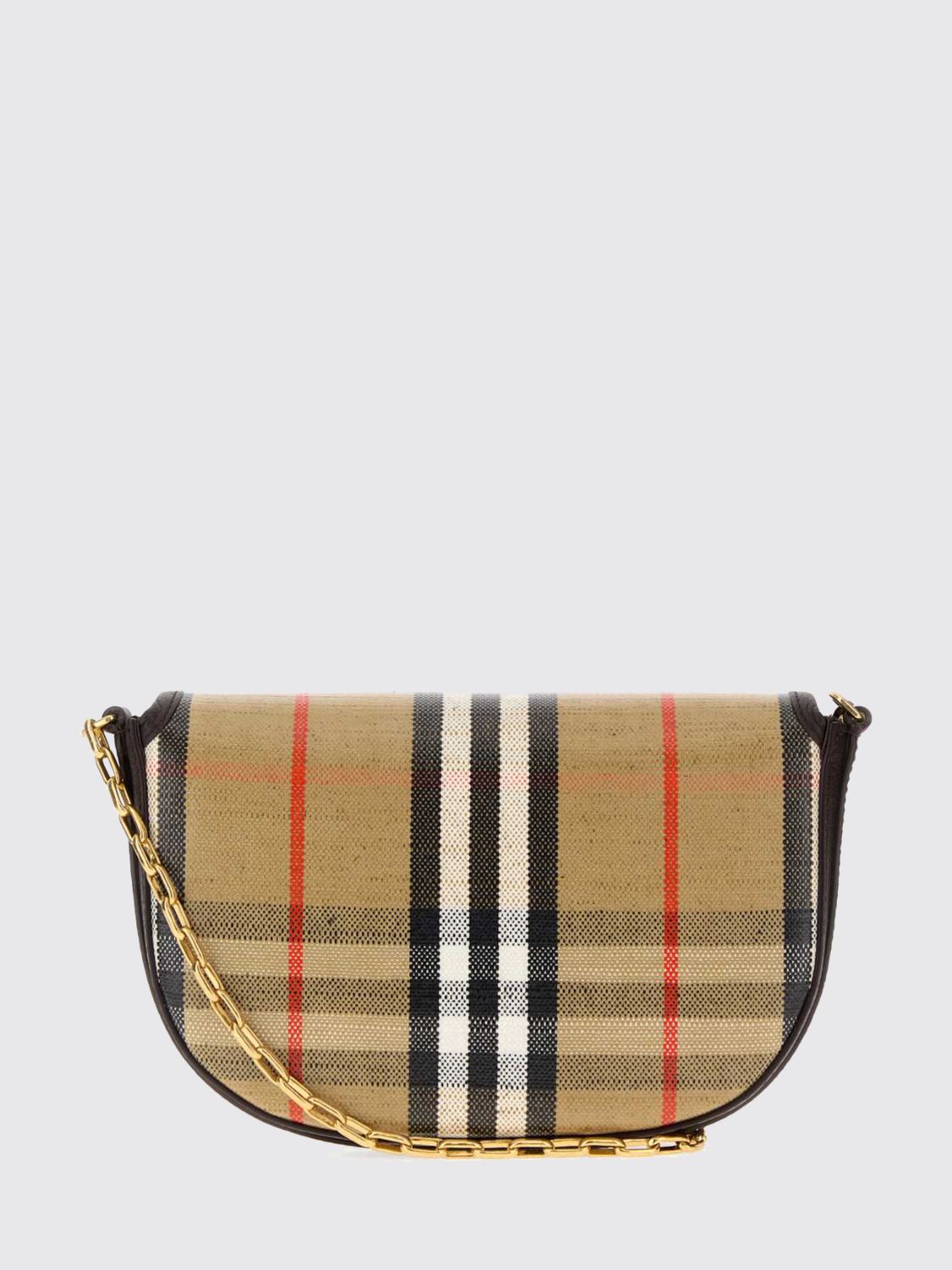 highlands mini vintage check crossbody bag in linen and cotton