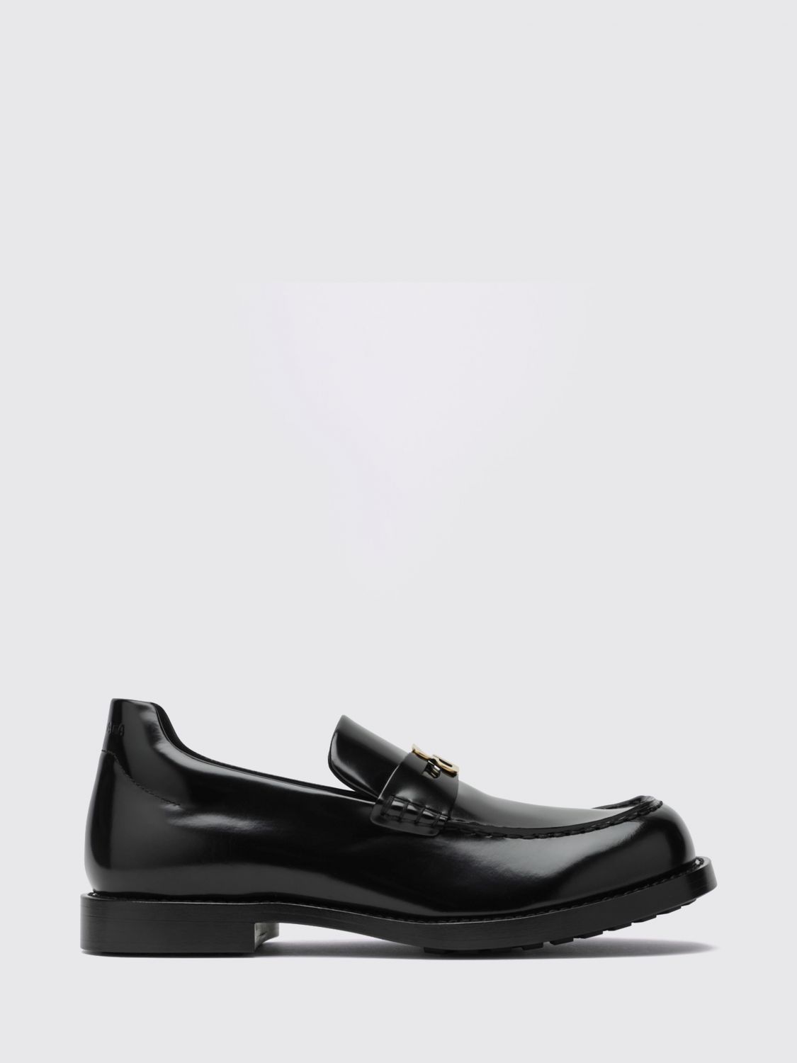 comfy penny loafers in brushed calfskin with logo