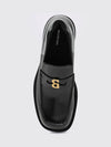 comfy penny loafers in brushed calfskin with logo