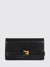 smooth leather mini top handle bag with pb monogram and removable strap