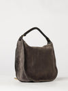 chloé marcie suede shoulder bag with woven handle