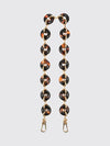 donut chain shoulder strap in tortoiseshell acetate