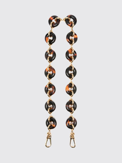 donut chain shoulder strap in tortoiseshell acetate