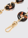 donut chain shoulder strap in tortoiseshell acetate