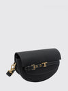 t signature half-moon grained leather mini bag with logo