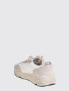 running sole smooth and suede calfskin sneakers with logo