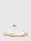 super-star calfskin leather sabot sneakers with open heel and wool interior