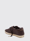 super-star grained cowhide leather sneakers with laminated logo