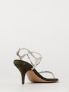 chloé crystal-embellished lambskin leather sandals with stiletto heel