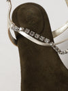 chloé crystal-embellished lambskin leather sandals with stiletto heel
