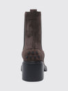 suede chelsea boots with t timeless logo and a lugged rubber sole