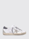 super-star distressed-effect calfskin leather trainers