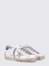 super-star distressed-effect calfskin leather trainers