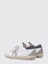 super-star distressed-effect calfskin leather trainers