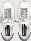 super-star distressed-effect calfskin leather trainers