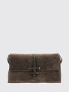 flap t timeless suede calfskin shoulder bag