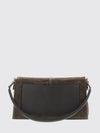 flap t timeless suede calfskin shoulder bag