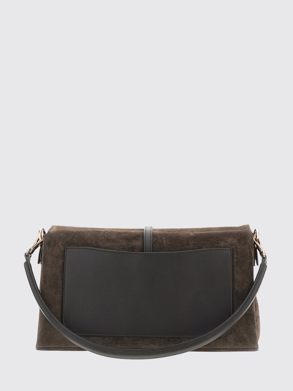 flap t timeless suede calfskin shoulder bag