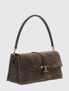 flap t timeless suede calfskin shoulder bag