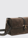 flap t timeless suede calfskin shoulder bag