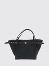 t signature grained leather handbag with t timeless logo