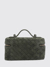 bang bang intrecciato suede leather mini bag