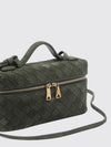 bang bang intrecciato suede leather mini bag