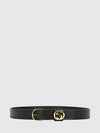 smooth calfskin leather belt with metal gg monogram buckle