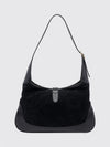 jackie 1961 medium grained leather shoulder bag with piston closure