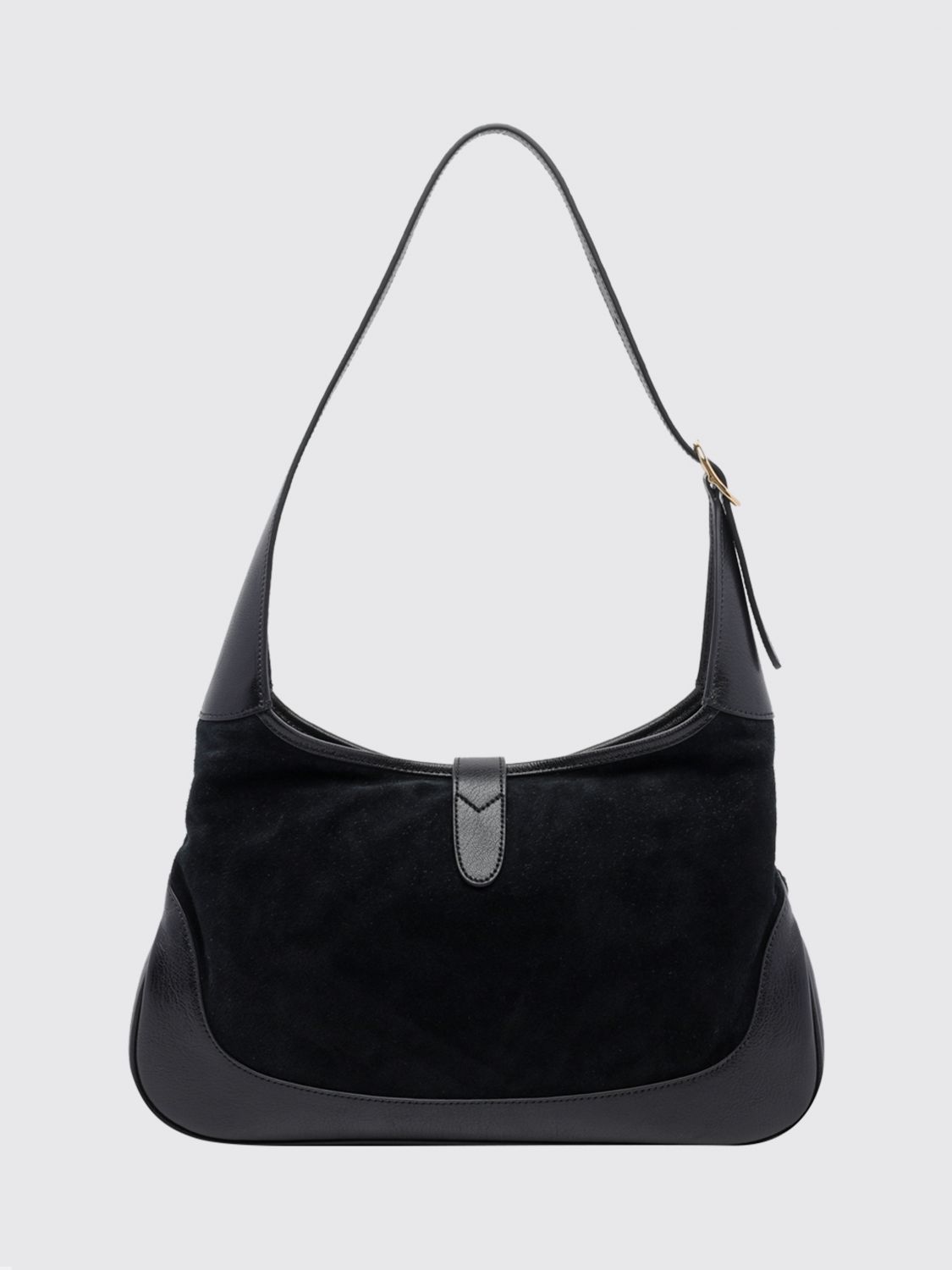 jackie 1961 medium grained leather shoulder bag with piston closure