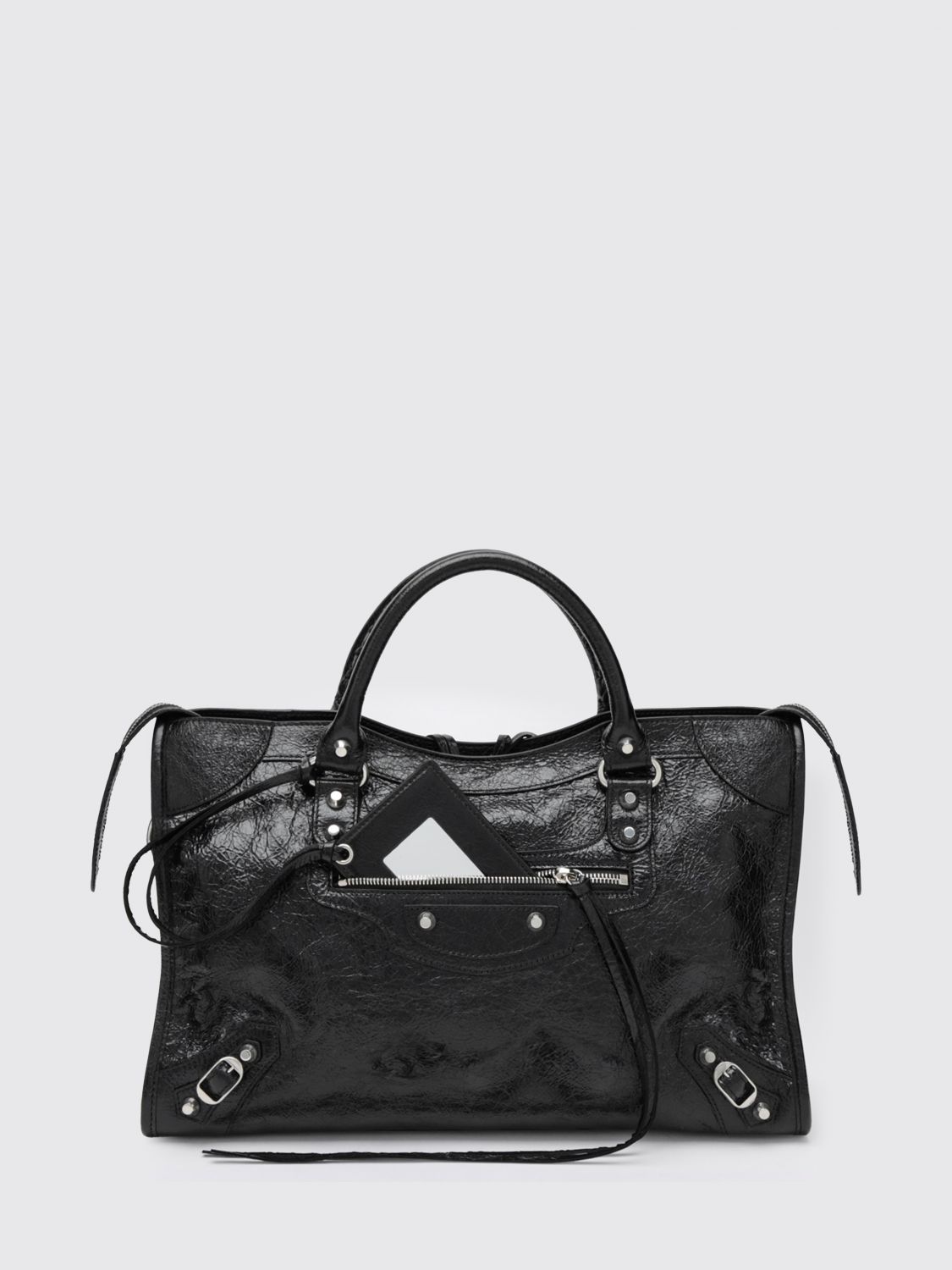 medium le city handbag in arena lambskin with studs
