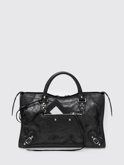 medium le city handbag in arena lambskin with studs