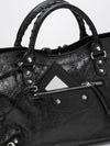 medium le city handbag in arena lambskin with studs