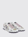 portofino calf leather sneakers with graphic and slogan print