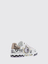 portofino calf leather sneakers with graphic and slogan print