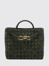 andiamo small intrecciato calf leather handbag