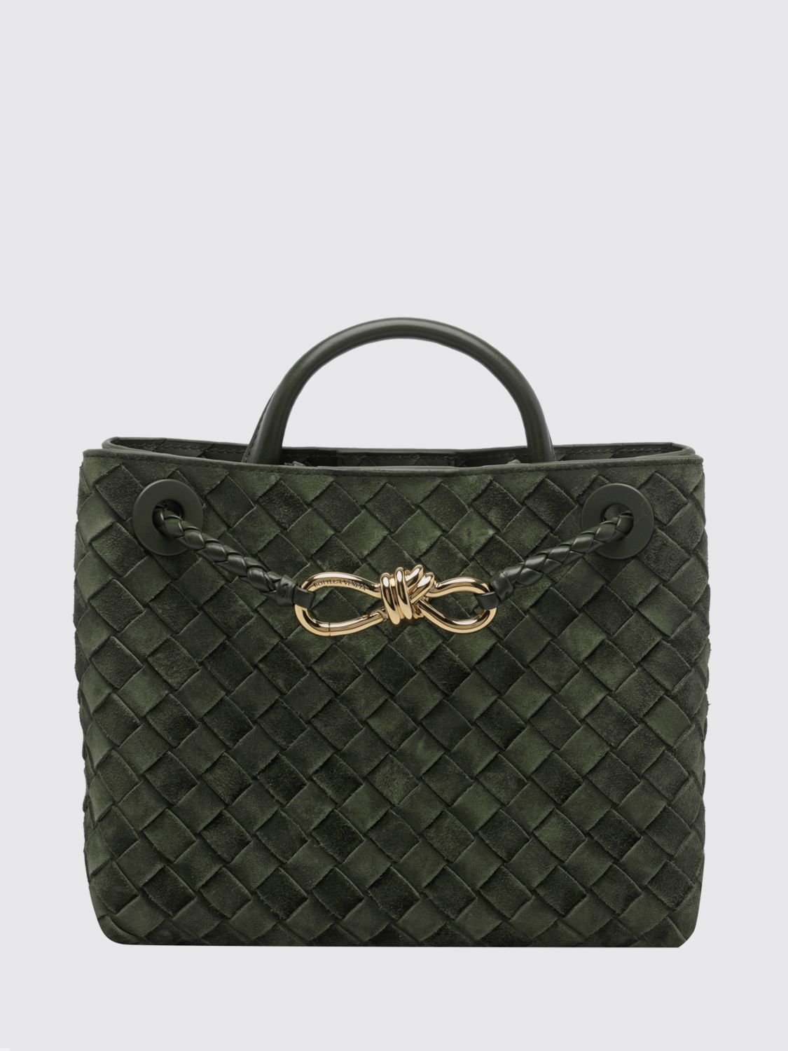 andiamo small intrecciato calf leather handbag