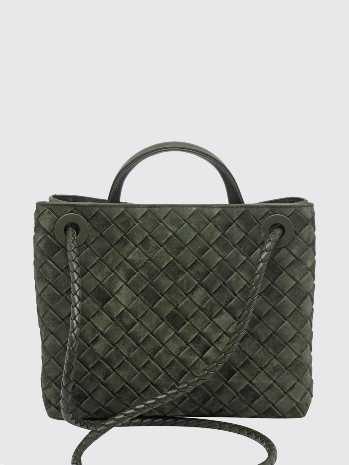 andiamo small intrecciato calf leather handbag
