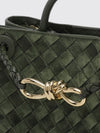 andiamo small intrecciato calf leather handbag