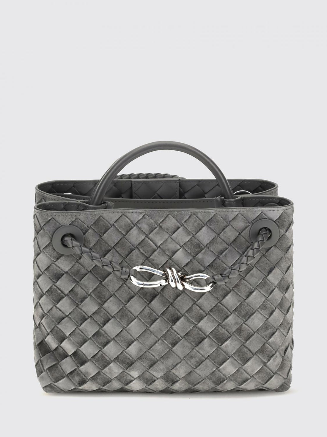 BOTTEGA VENETA OS andiamo small intrecciato calf leather handbag