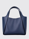 polyamide handbag with embroidered logo and pouch