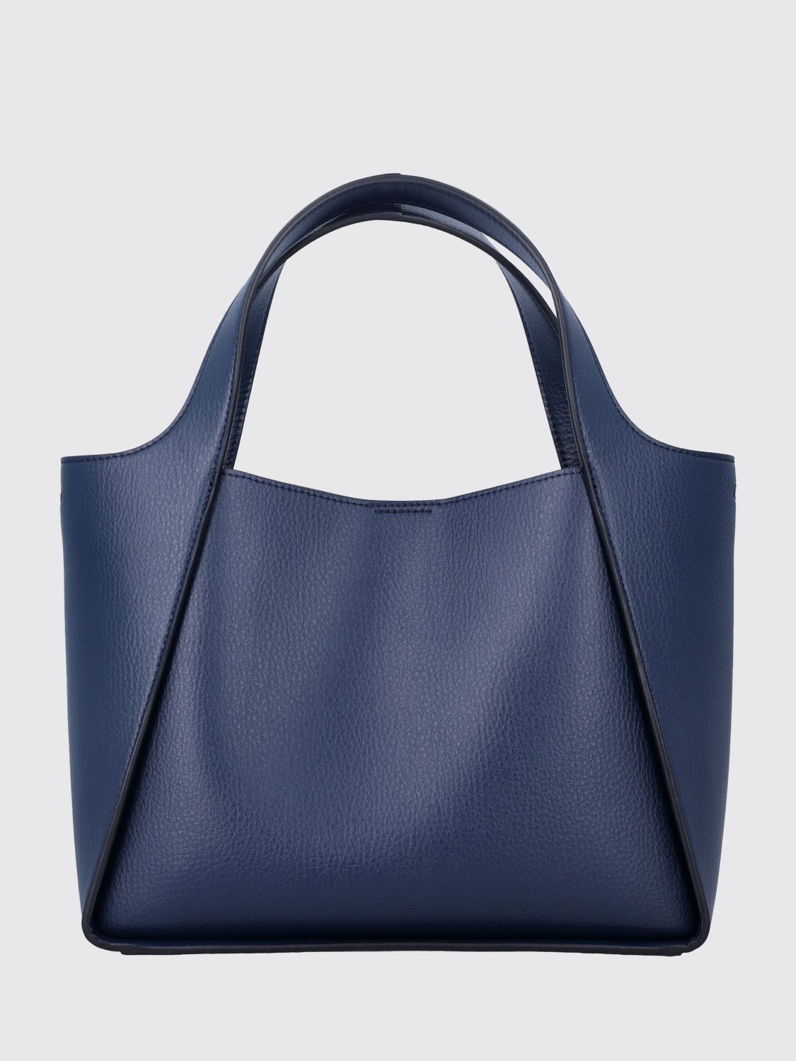 polyamide handbag with embroidered logo and pouch